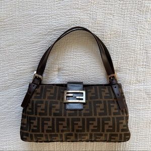 Vintage Fendi Zucca Shoulder Bag